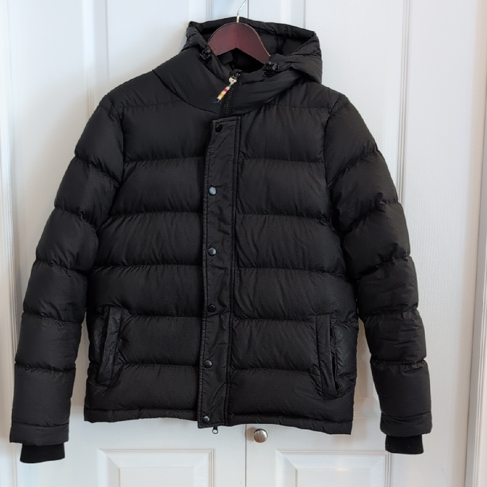 HBC Stripes Short Puffer Jacket